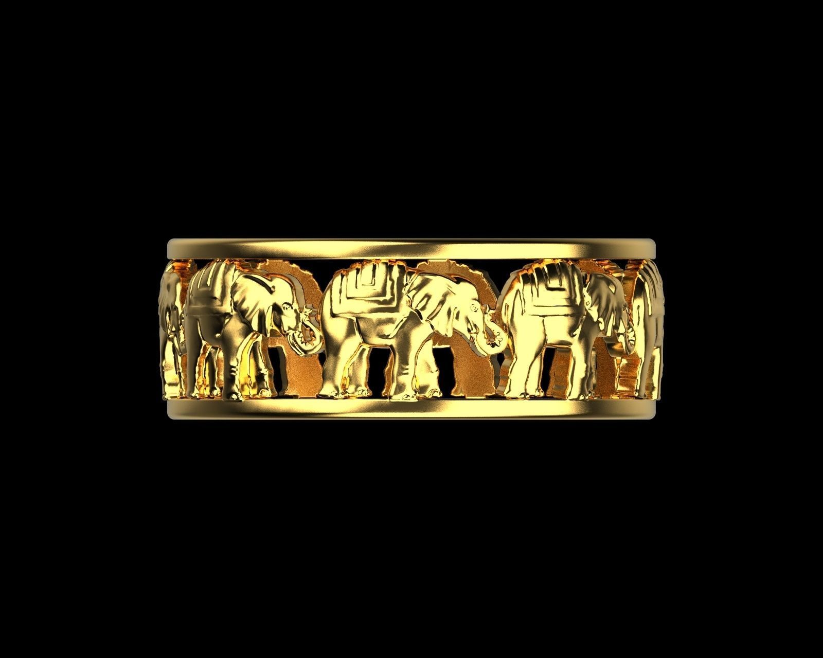 Elephant ring 123 3D model_7
