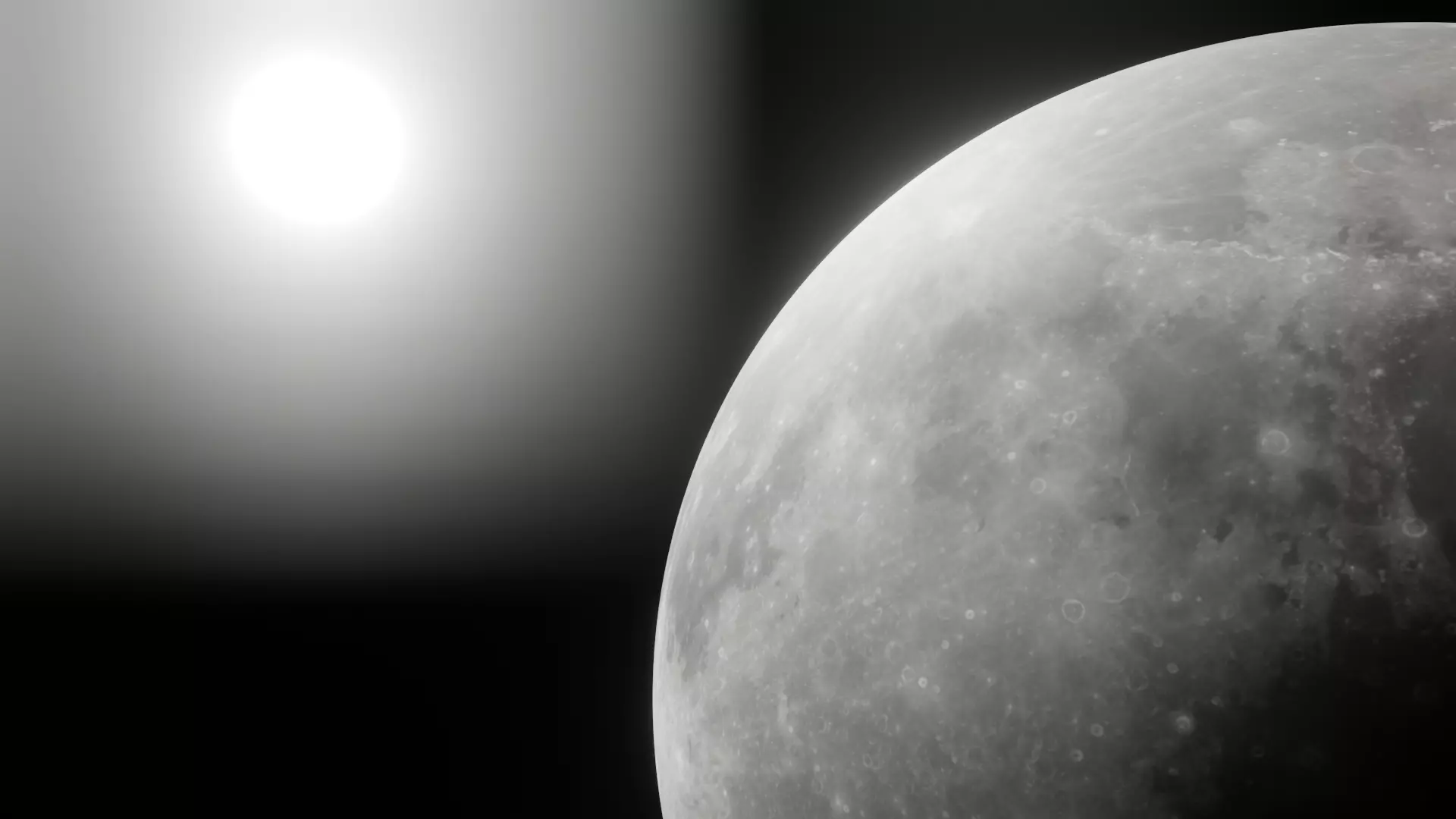 A Realistic Moon full in night sky Free 3D model