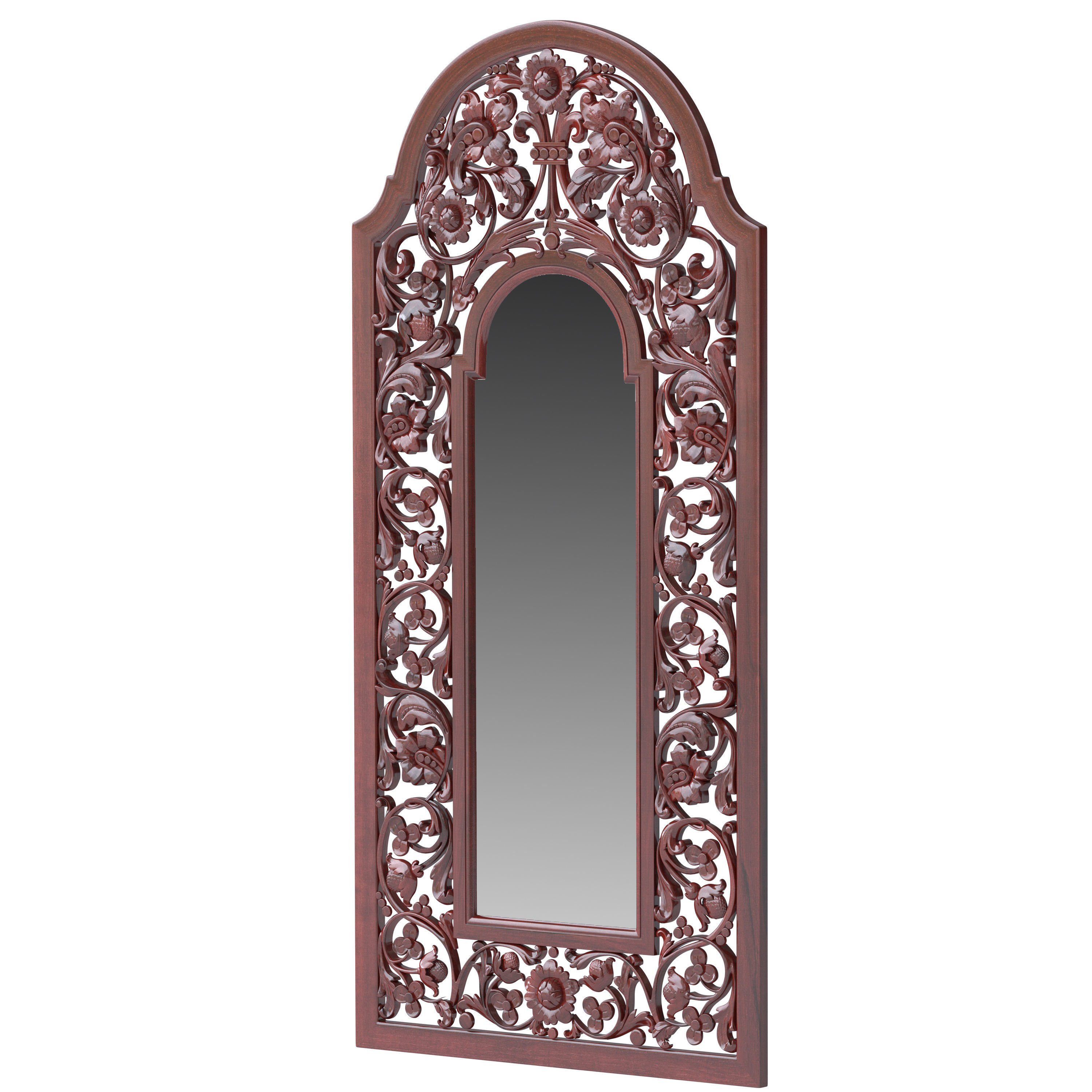 Carved mirror 2 3D model_1
