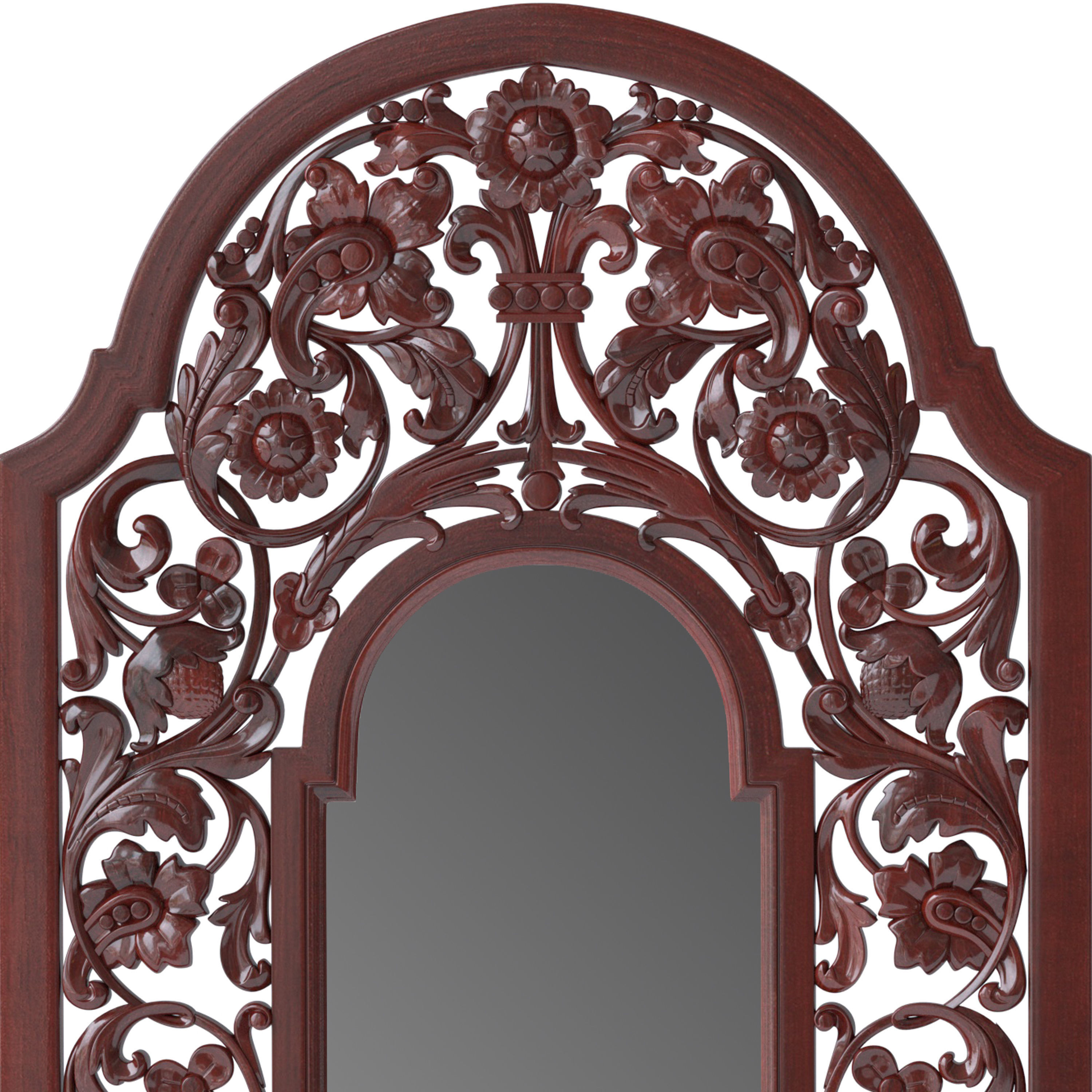 Carved mirror 2 3D model_2