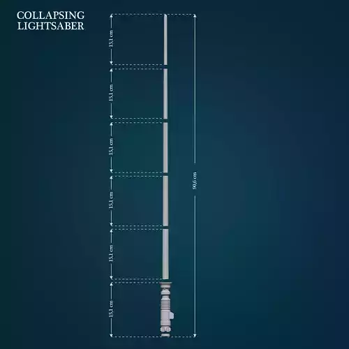 Collapsing Lightsaber from Star Wars 3D print model