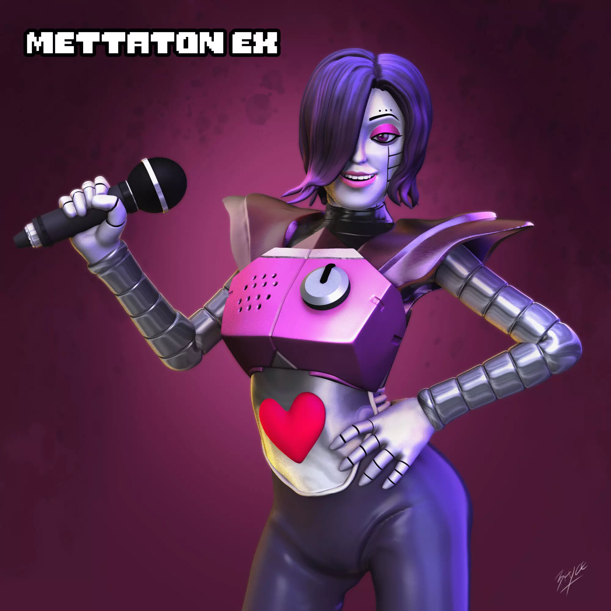 Mettaton EX Undertale Character 3D print model_0