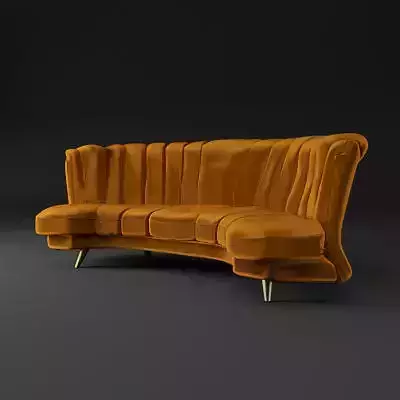 Velvet sofa
