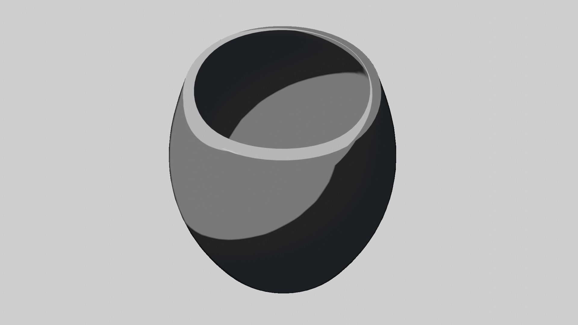 Modern rounded crockery vases Base Collection Low-poly 3D model_98