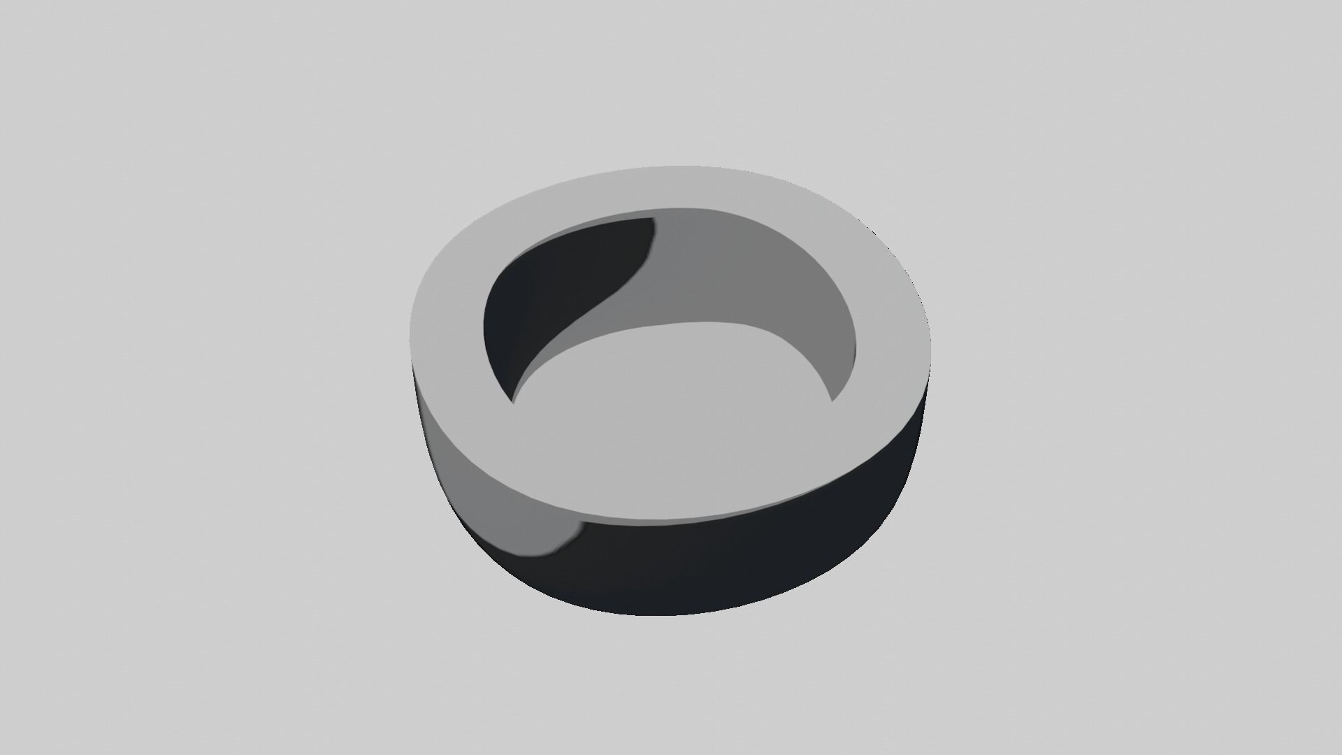 Modern rounded crockery vases Base Collection Low-poly 3D model_123