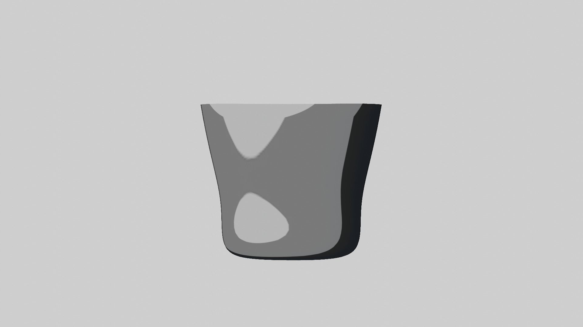 Modern rounded crockery vases Base Collection Low-poly 3D model_58