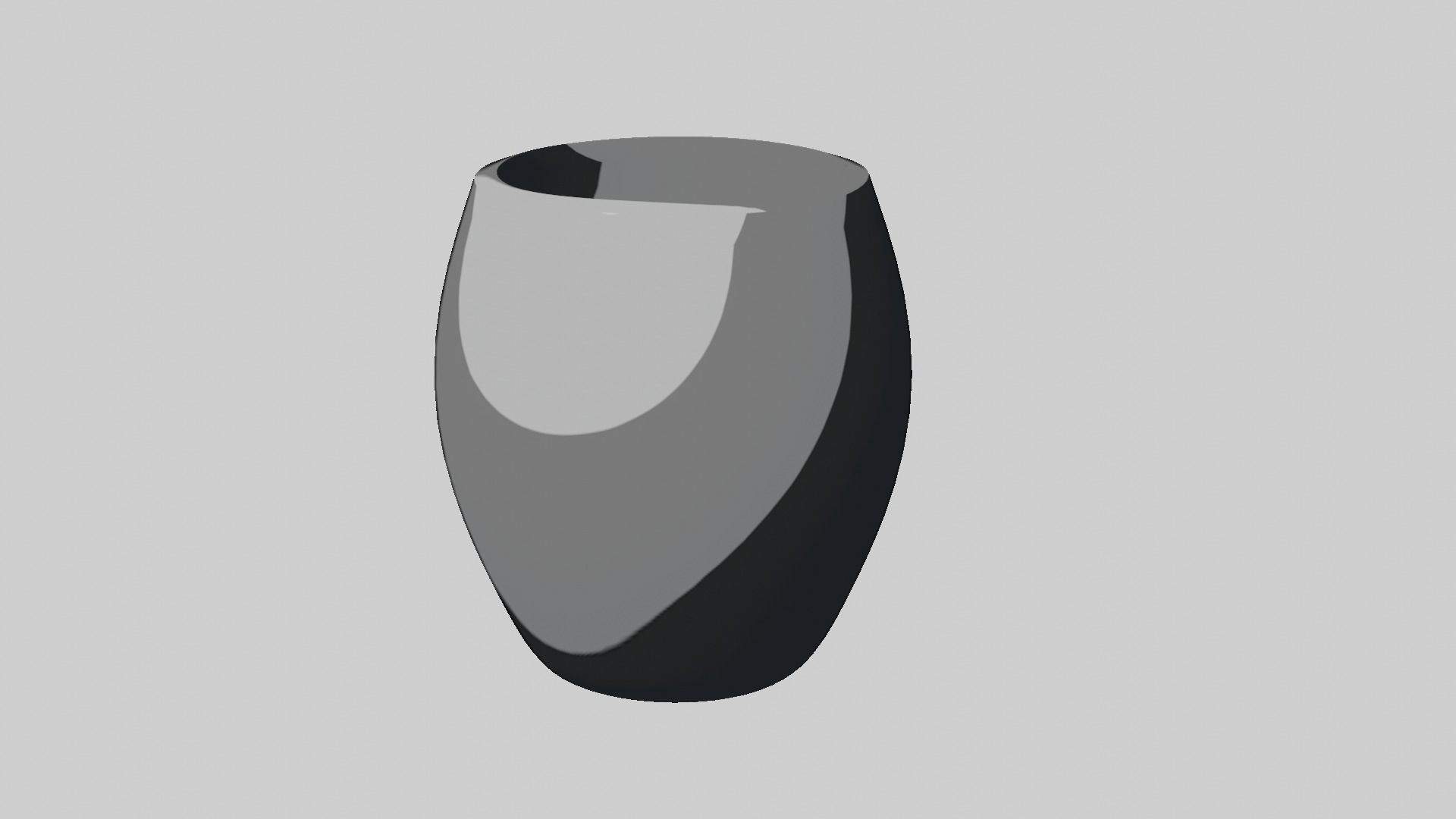 Modern rounded crockery vases Base Collection Low-poly 3D model_92