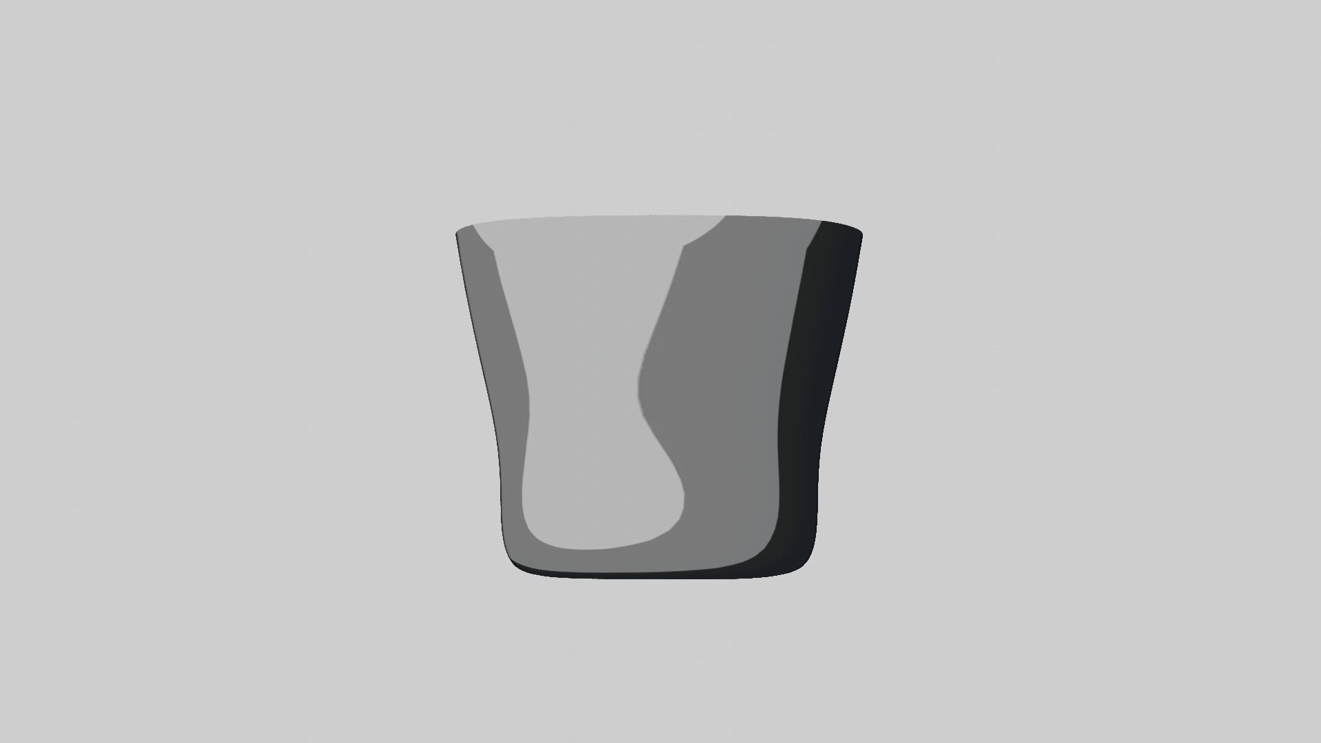 Modern rounded crockery vases Base Collection Low-poly 3D model_48