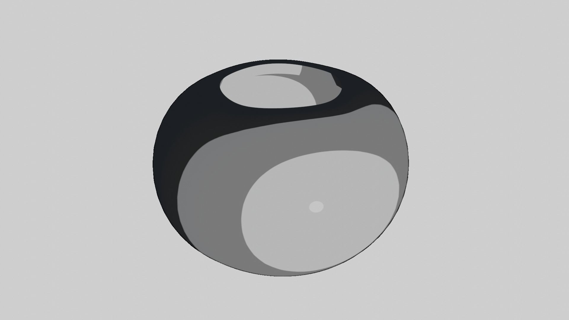 Modern rounded crockery vases Base Collection Low-poly 3D model_108