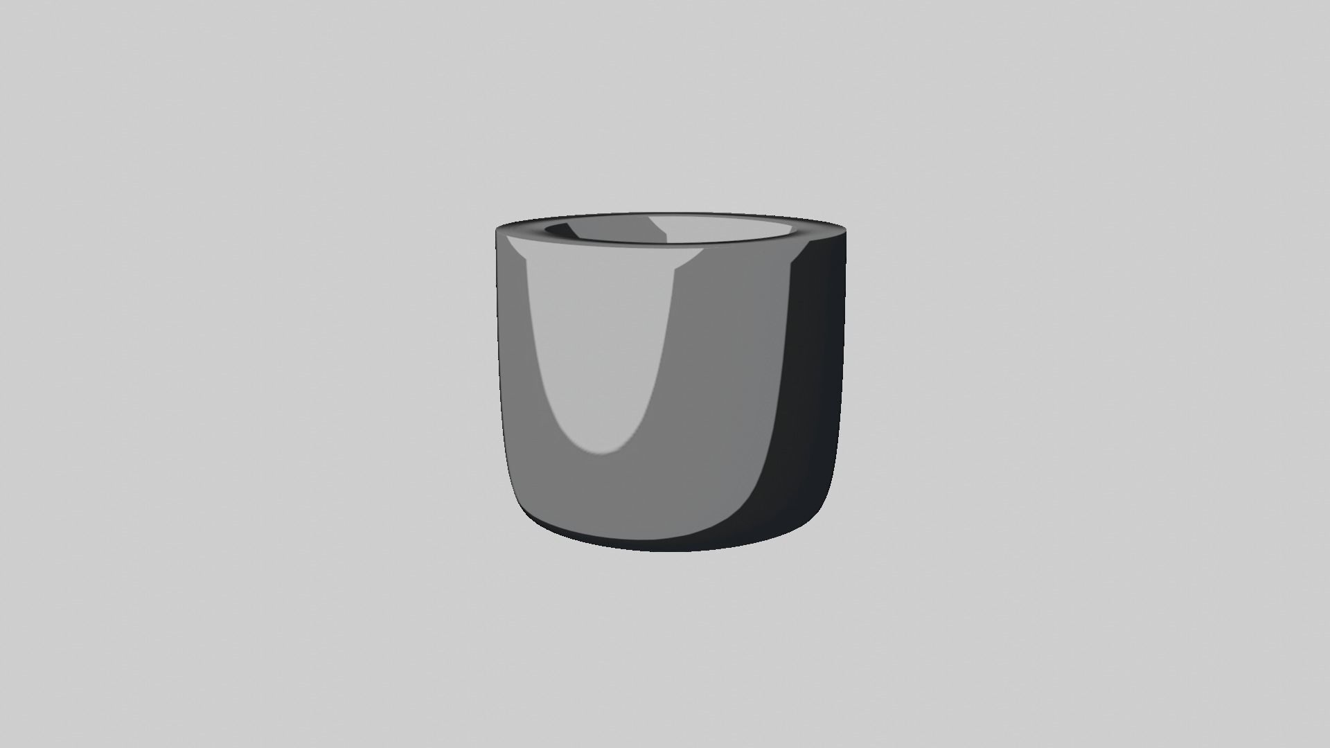 Modern rounded crockery vases Base Collection Low-poly 3D model_54
