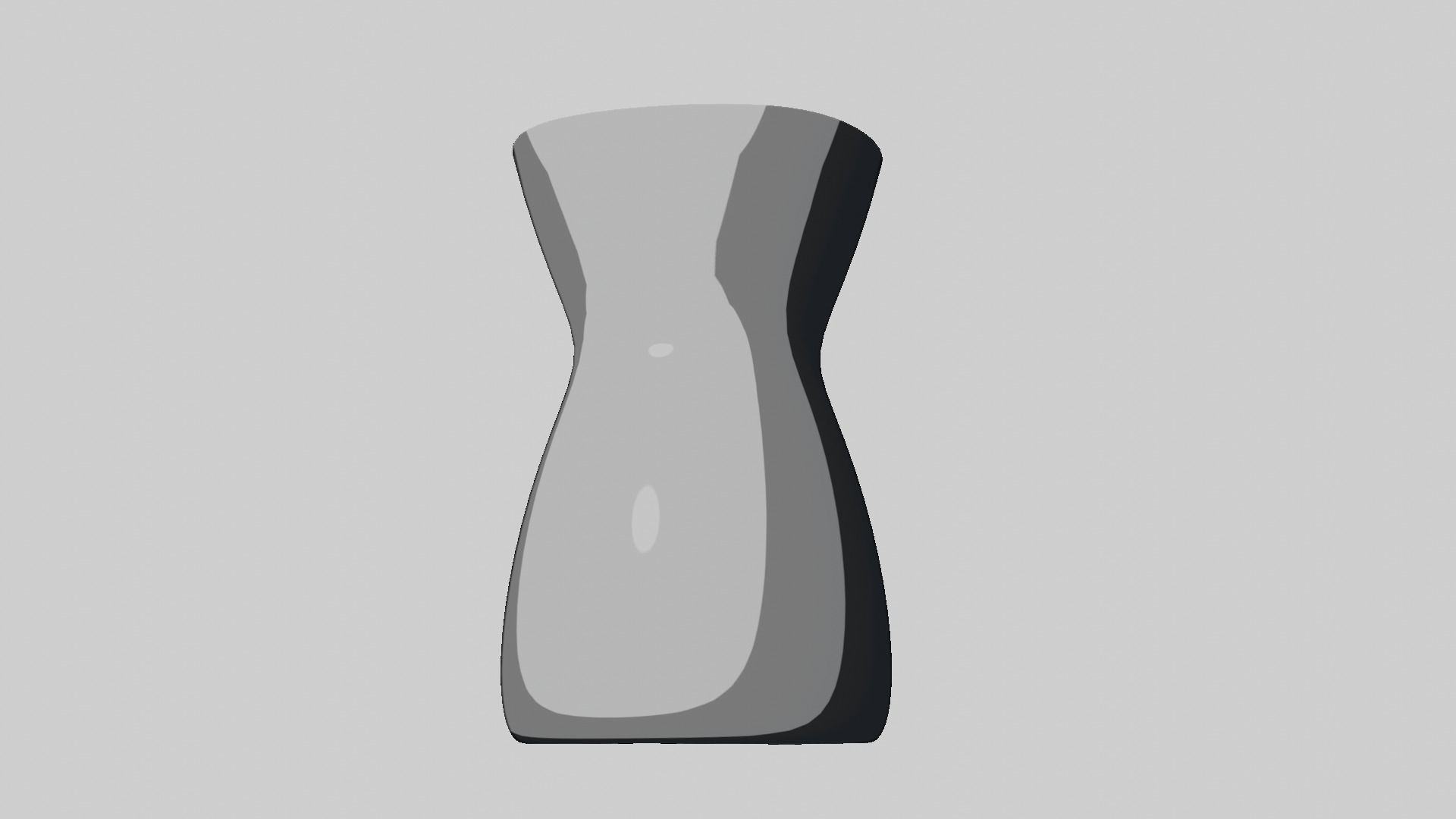 Modern rounded crockery vases Base Collection Low-poly 3D model_90