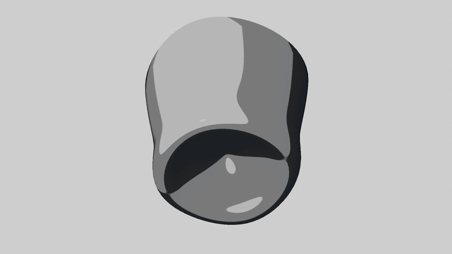 Modern rounded crockery vases Base Collection Low-poly 3D model_45