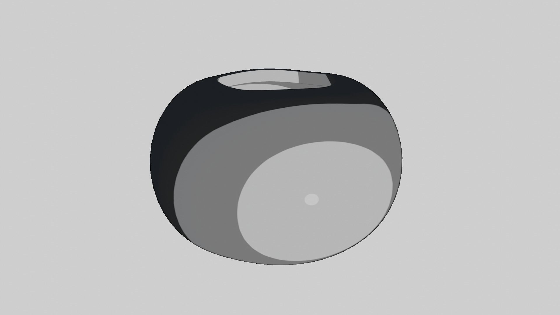 Modern rounded crockery vases Base Collection Low-poly 3D model_104