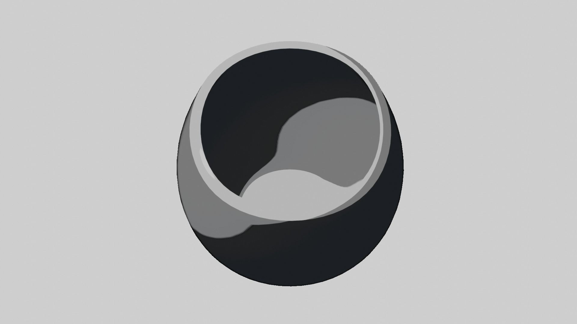 Modern rounded crockery vases Base Collection Low-poly 3D model_101