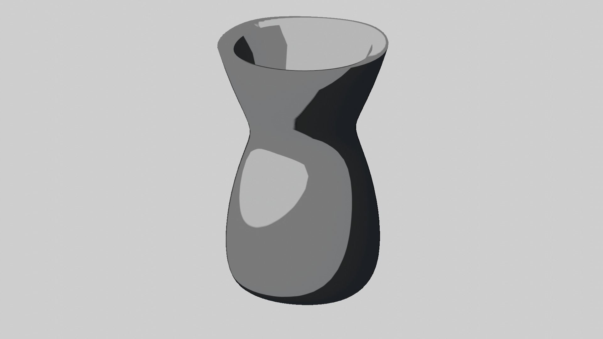 Modern rounded crockery vases Base Collection Low-poly 3D model_88