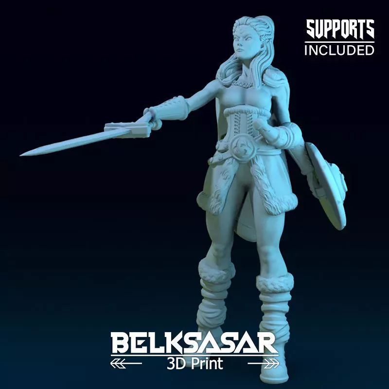 Challenger Viking Nude 3D print model_0