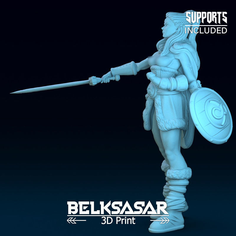 Challenger Viking Nude 3D print model_1