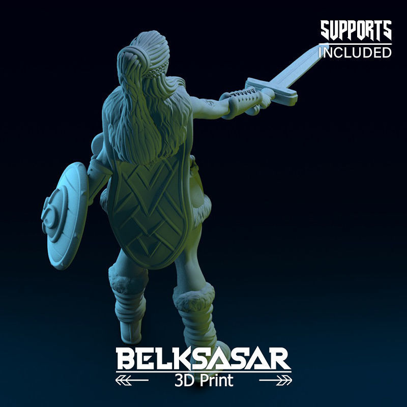 Challenger Viking Nude 3D print model_16