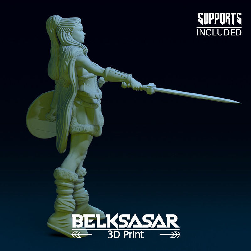Challenger Viking Nude 3D print model_5