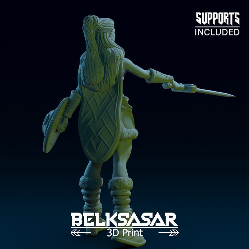 Challenger Viking Nude 3D print model_4