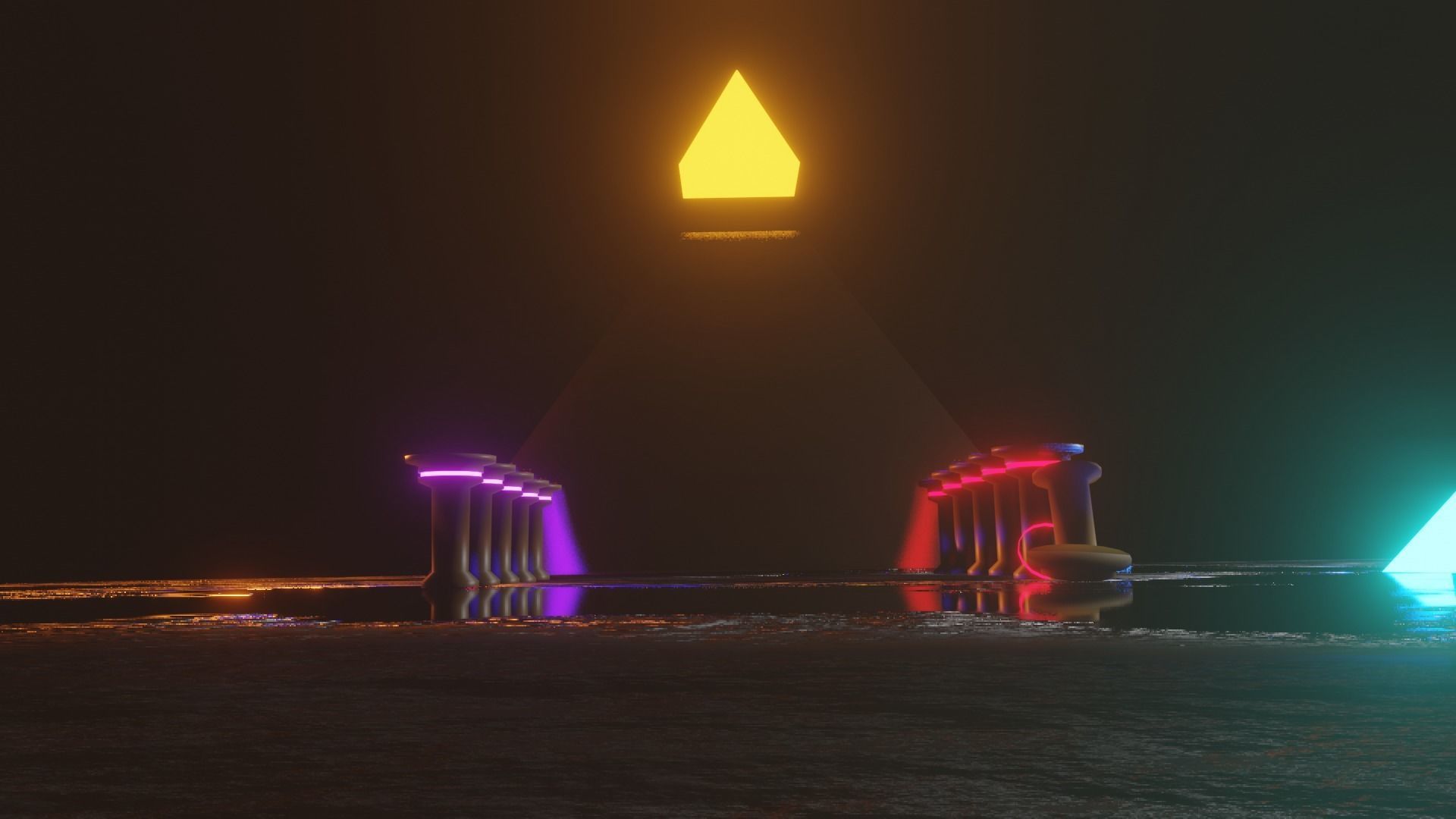 luminous pyramid  3D model_5