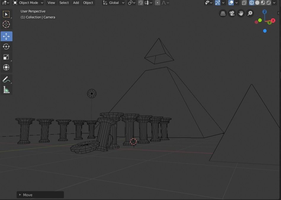 luminous pyramid  3D model_1