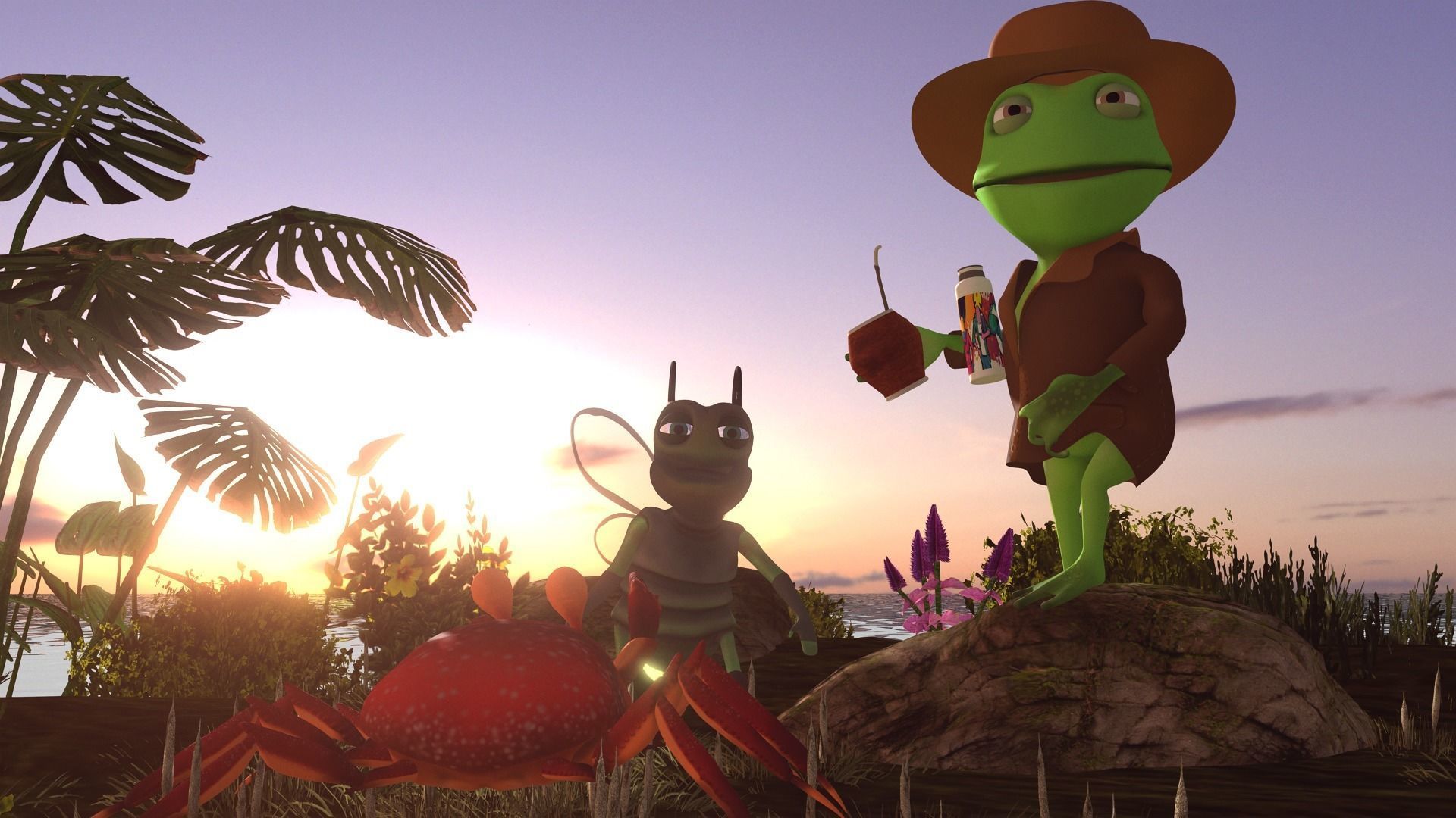 FIREFLY  animated Low-poly 3D model_14