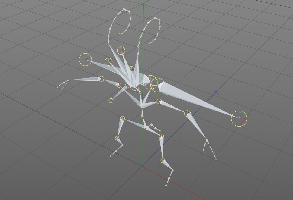 FIREFLY  animated Low-poly 3D model_8