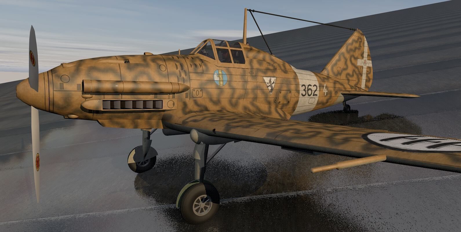 Reggiane Re-2001 Falco II 3D model_7