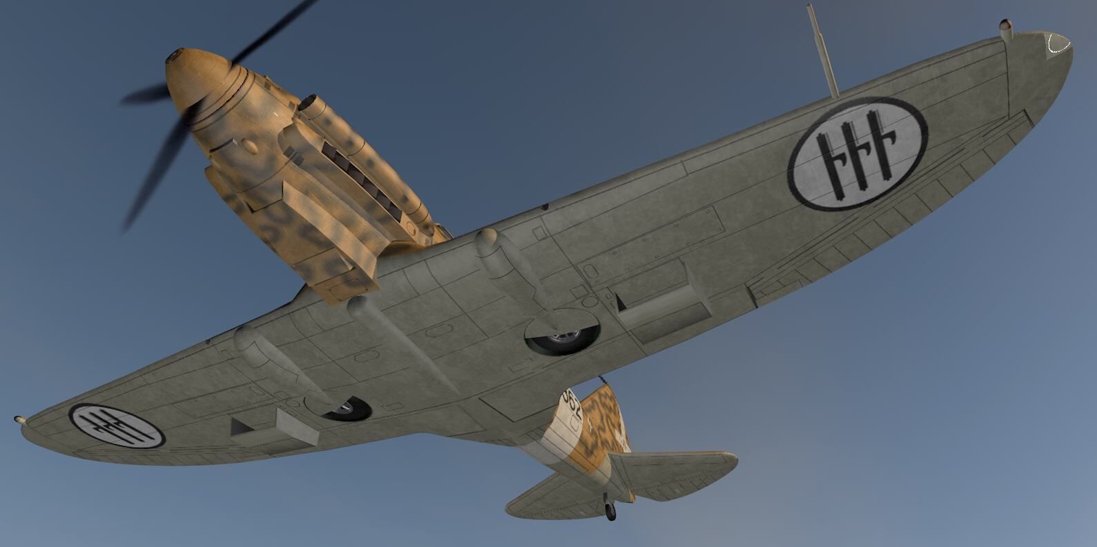 Reggiane Re-2001 Falco II 3D model_11