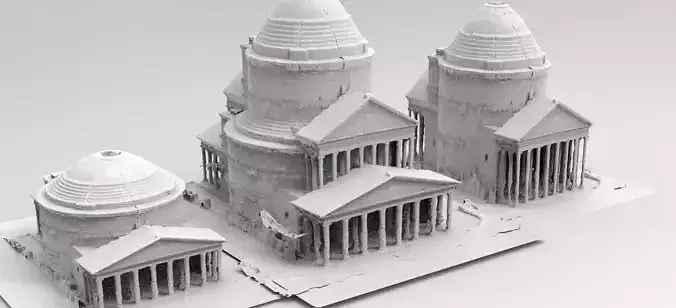 Rome Pantheon Arena 3 models 3D 3D model