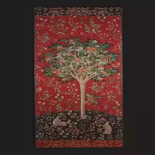 Medieval Orange Tree Tapestry  Low-poly 3D model