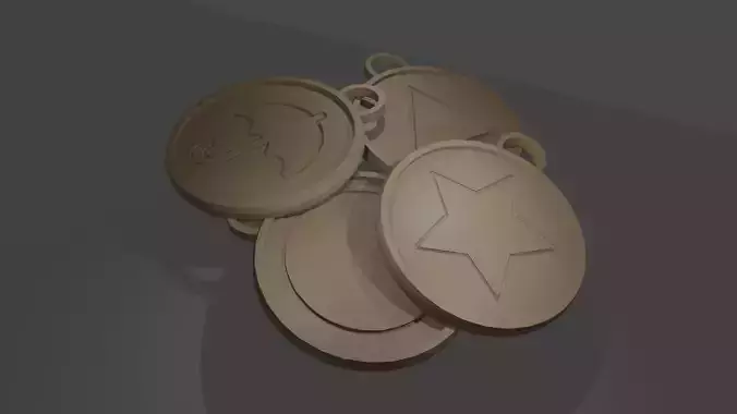 squid game keychains 3D print model