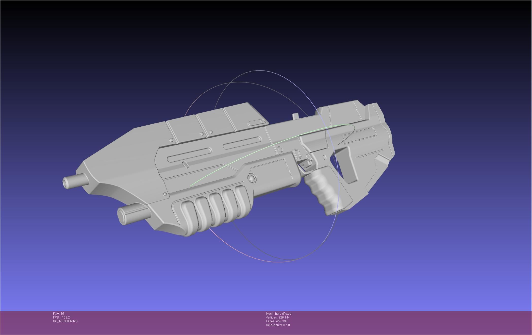 HALO Assault Rifle MA5B Basic Model 3D model_50