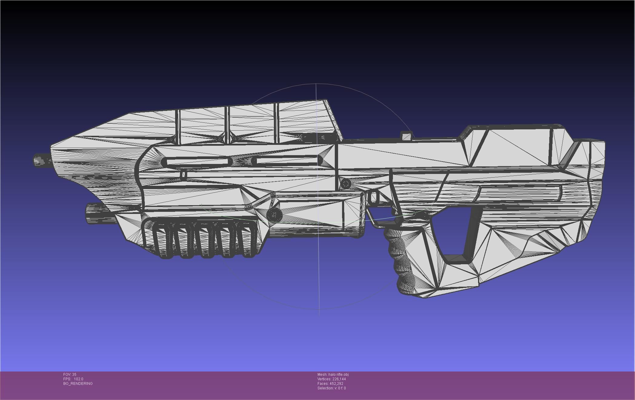 HALO Assault Rifle MA5B Basic Model 3D model_45