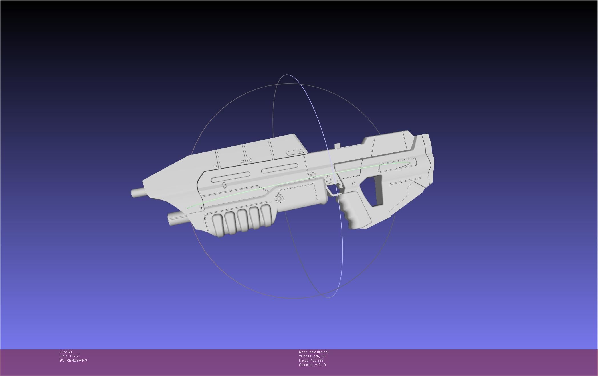 HALO Assault Rifle MA5B Basic Model 3D model_10