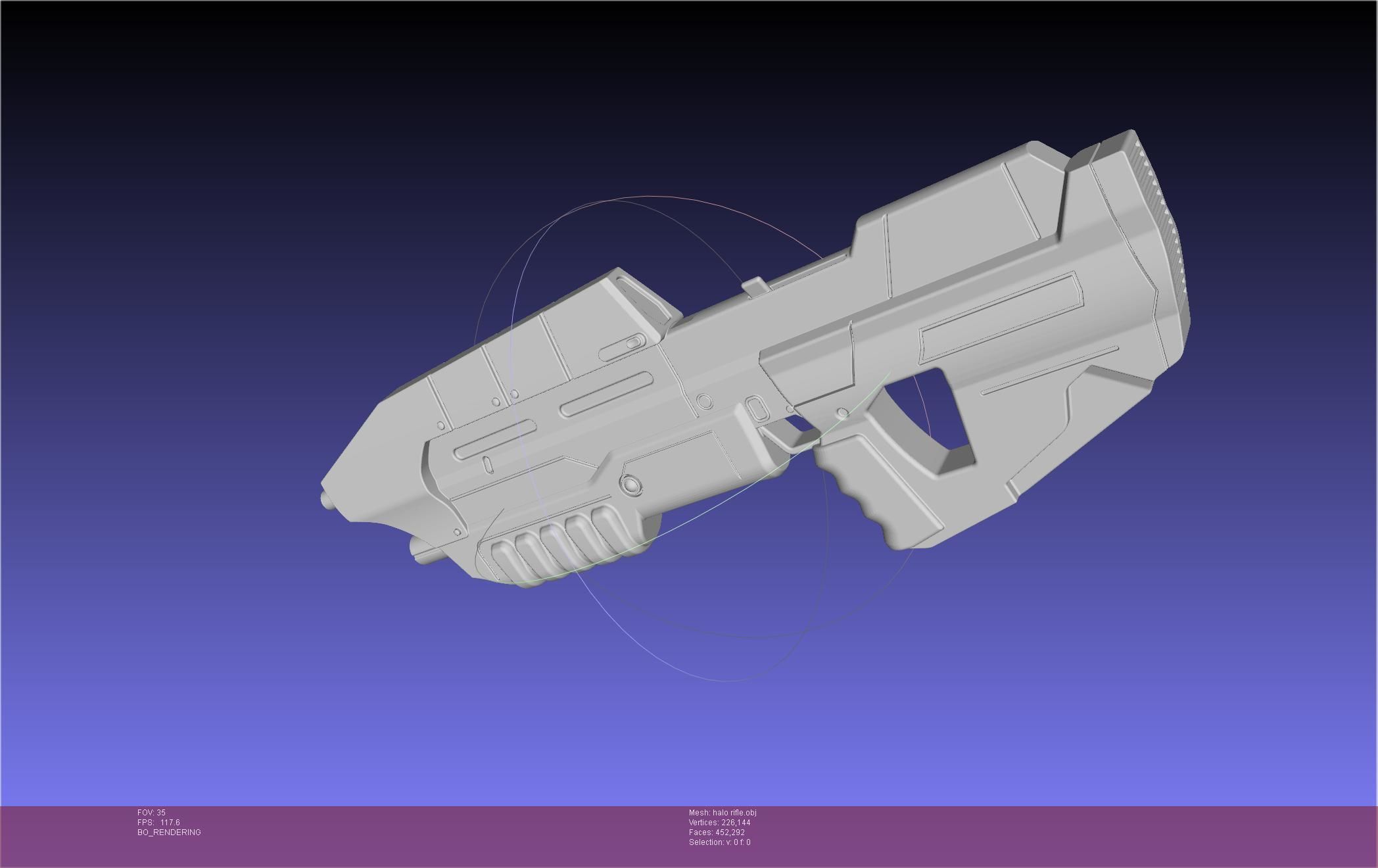 HALO Assault Rifle MA5B Basic Model 3D model_52