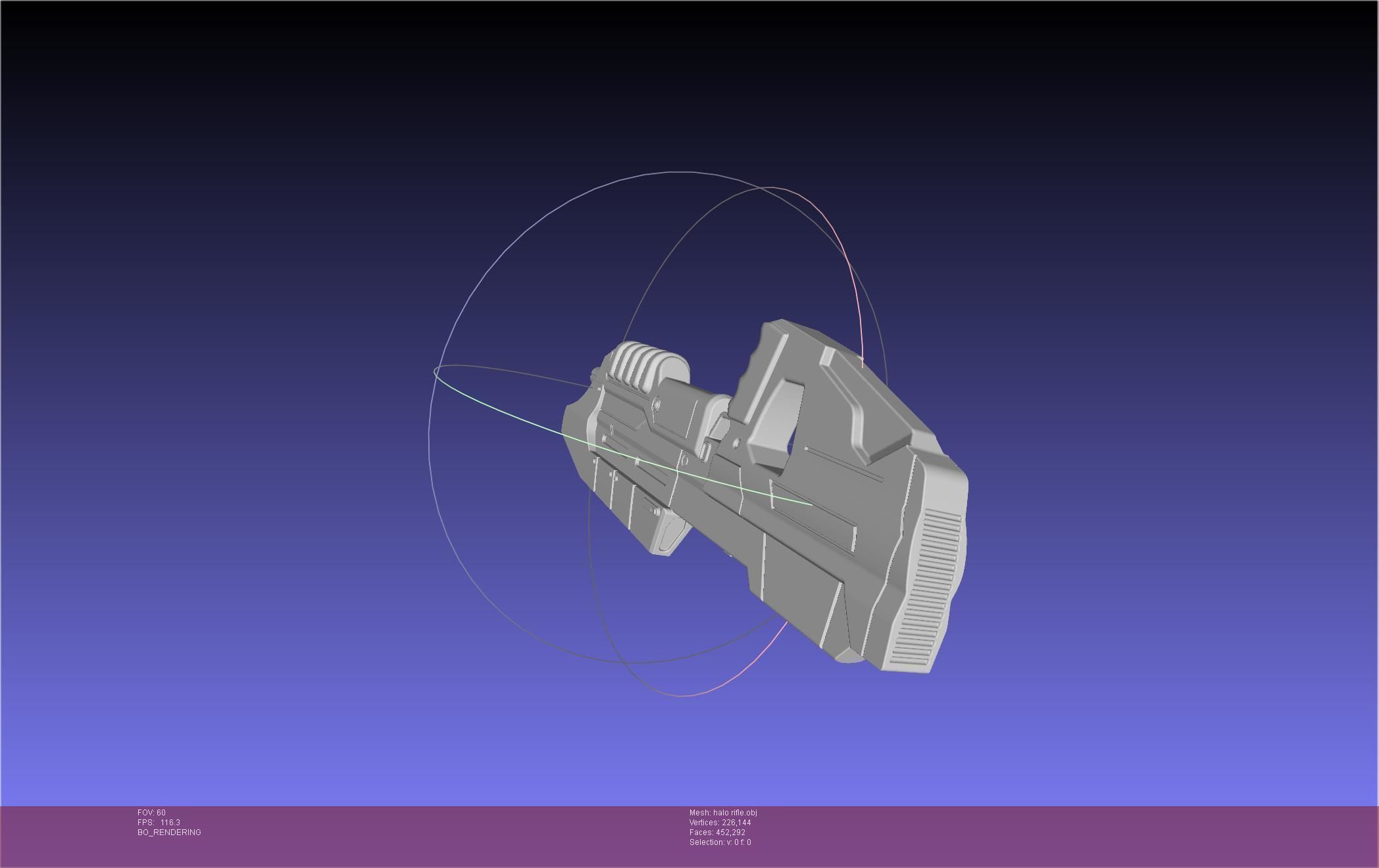HALO Assault Rifle MA5B Basic Model 3D model_18
