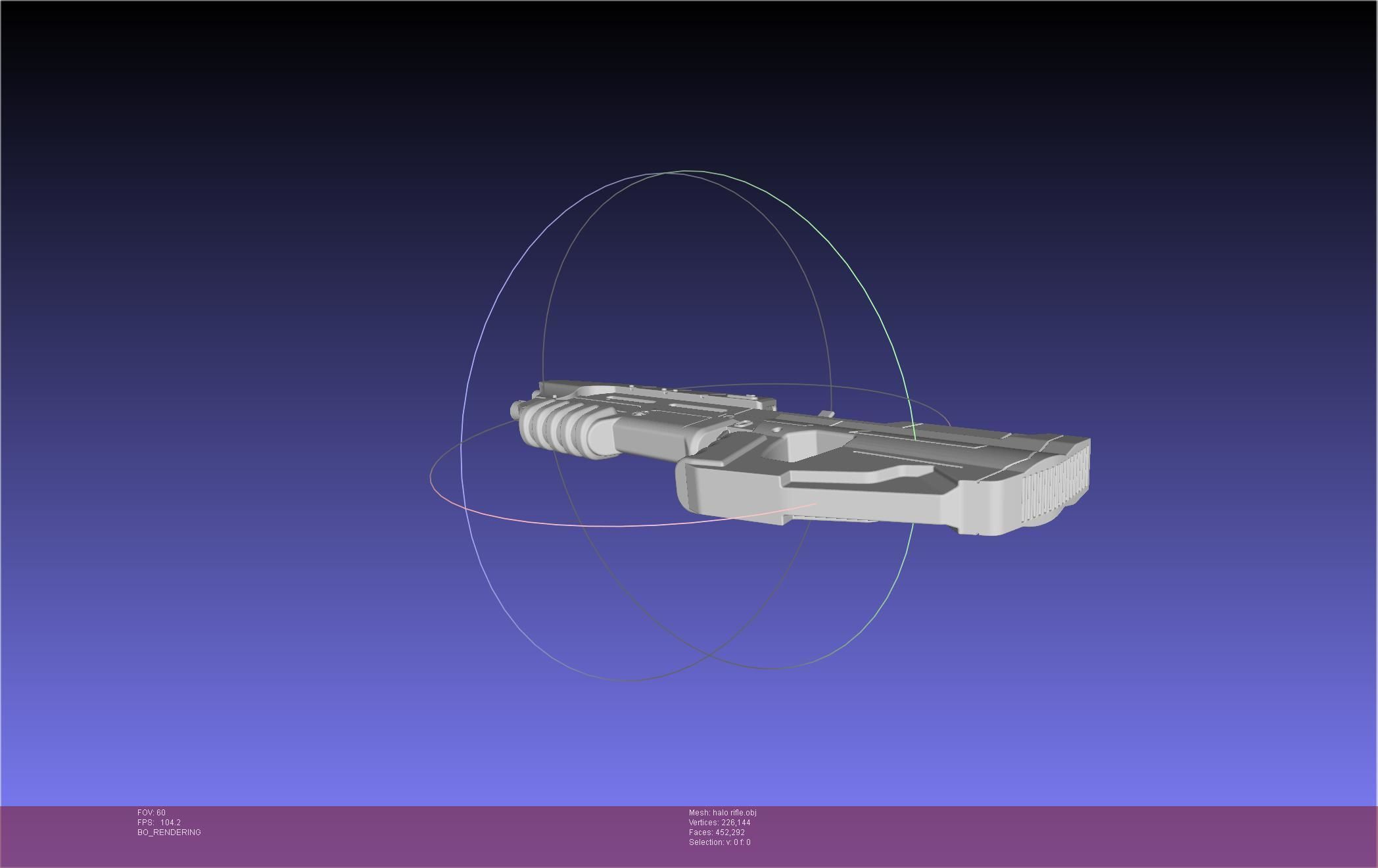 HALO Assault Rifle MA5B Basic Model 3D model_7