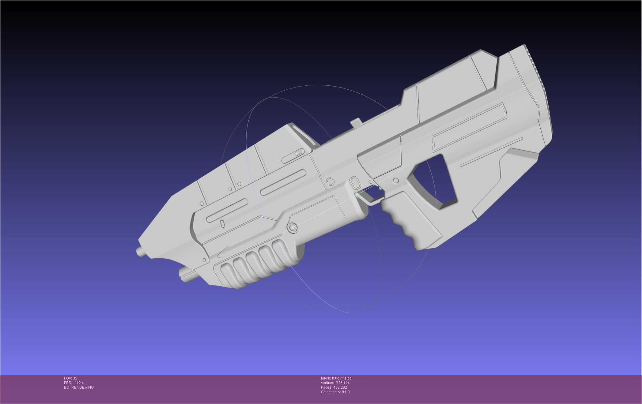 HALO Assault Rifle MA5B Basic Model 3D model_53