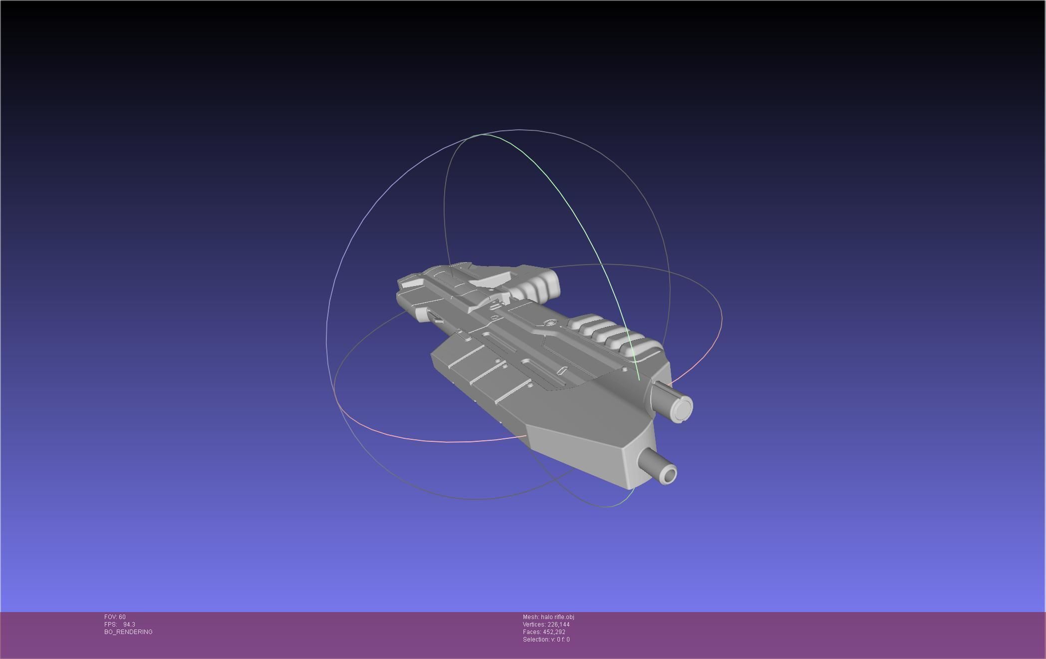 HALO Assault Rifle MA5B Basic Model 3D model_4