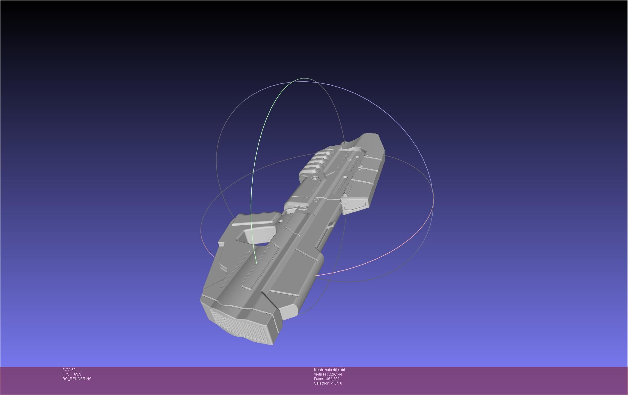 HALO Assault Rifle MA5B Basic Model 3D model_6