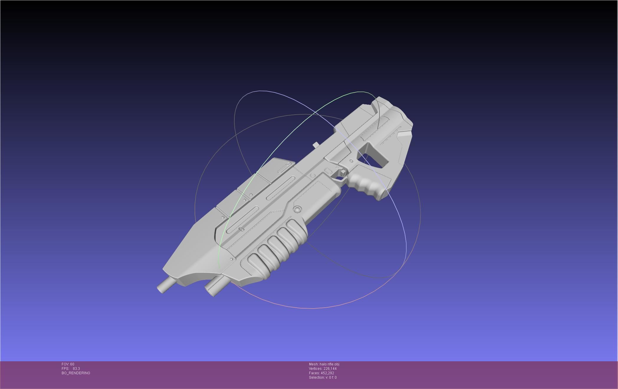HALO Assault Rifle MA5B Basic Model 3D model_9