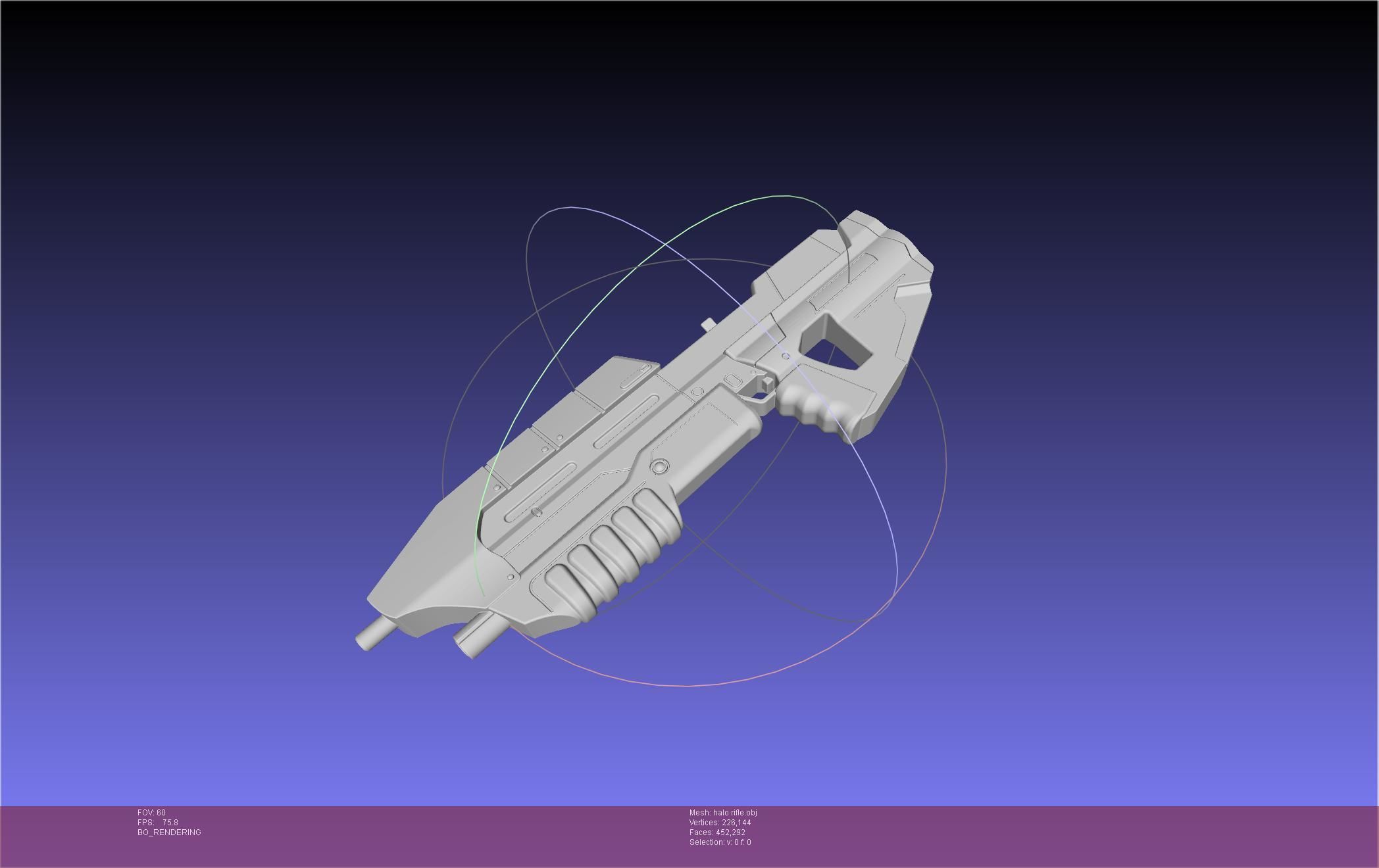 HALO Assault Rifle MA5B Basic Model 3D model_2