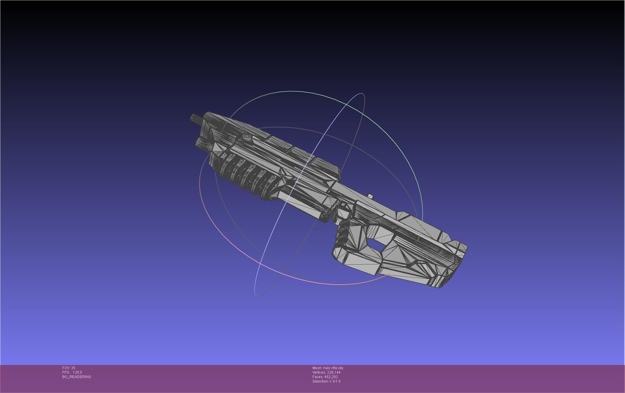 HALO Assault Rifle MA5B Basic Model 3D model_35