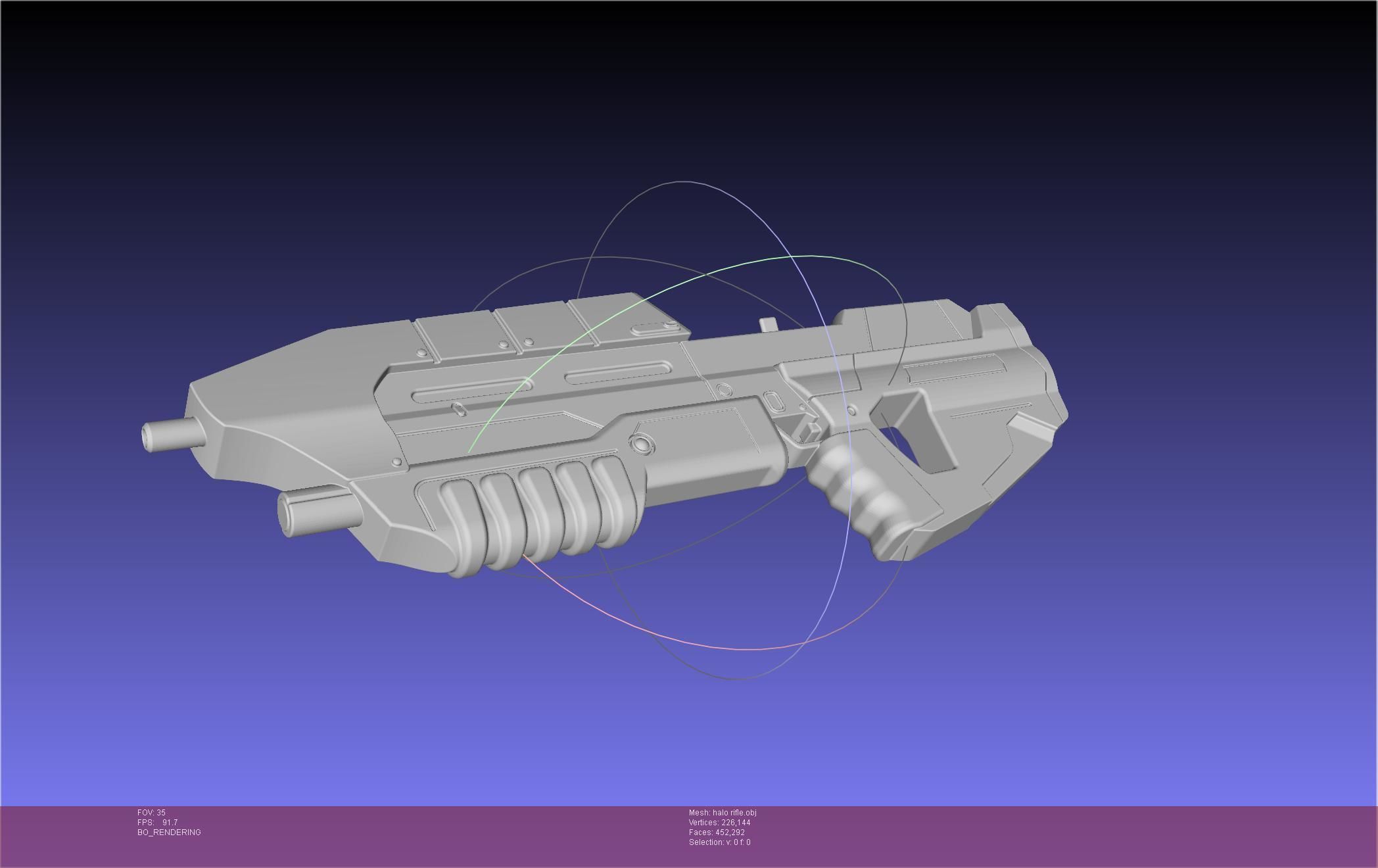 HALO Assault Rifle MA5B Basic Model 3D model_49