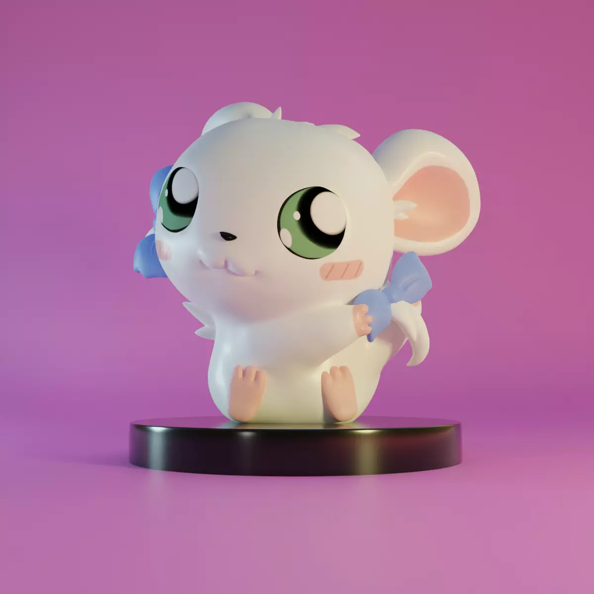 Bijou - Hamtaro FanArt Print 3D print model_0