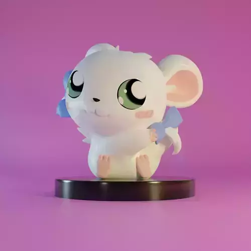 Bijou - Hamtaro FanArt Print