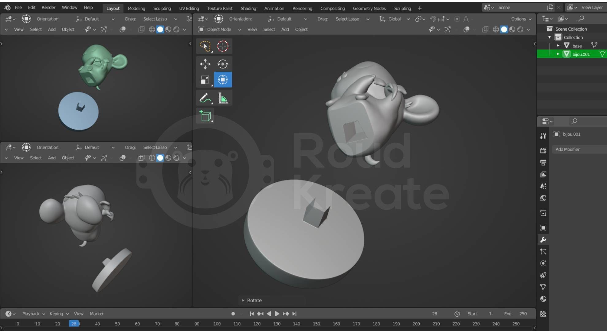 Bijou - Hamtaro FanArt Print 3D print model_6