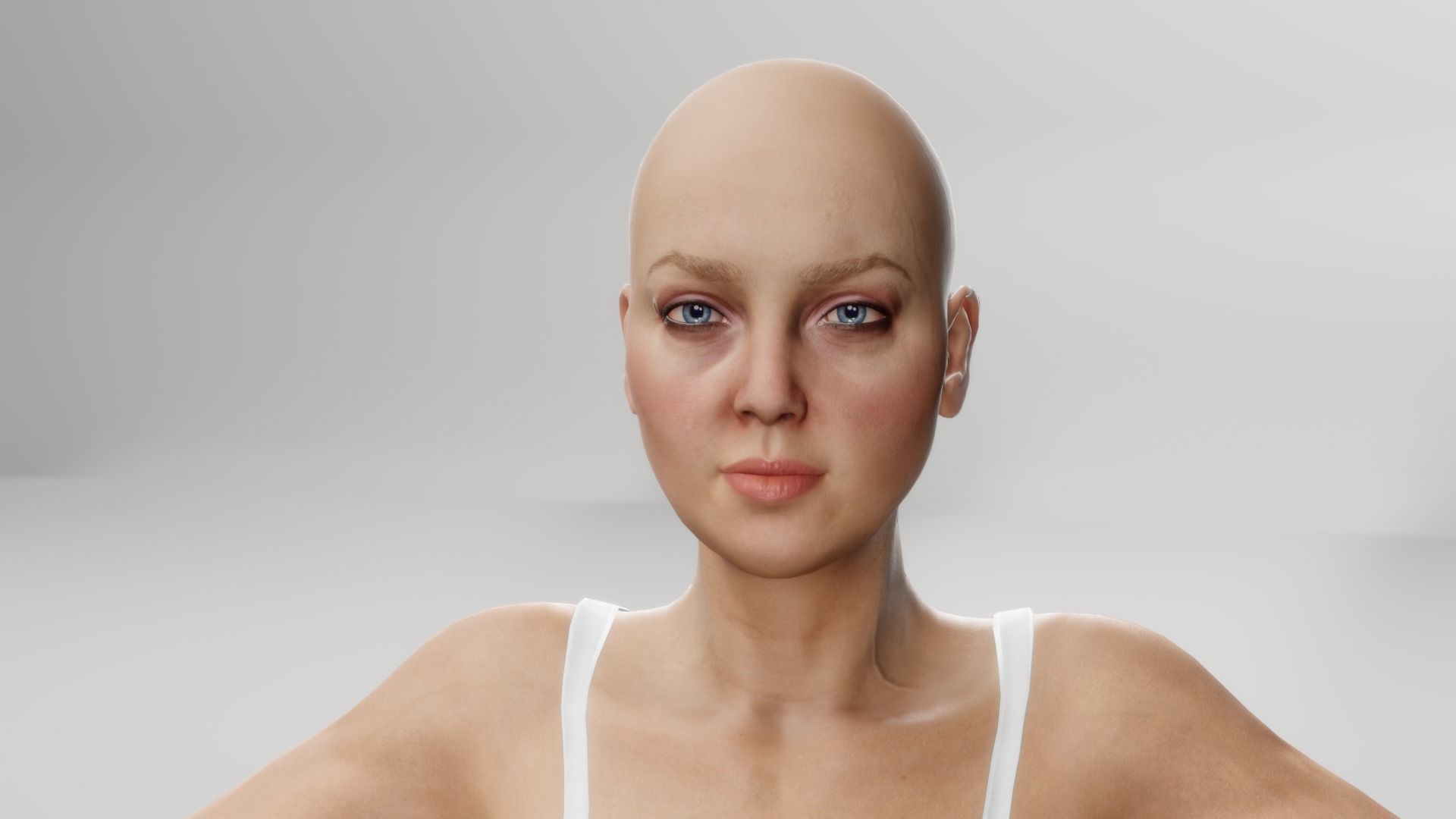 Realistic base mesh Low-poly 3D model_43